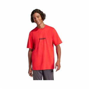 Polera Hombre Adidas Essentials Linear Rojo