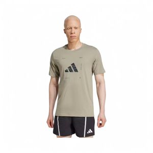 Polera Deportiva Hombre Adidas Climacool Camo Logo Olivo