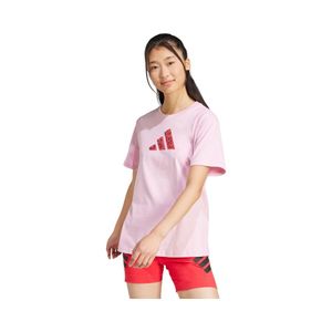 Polera Mujer Adidas Future Icons Estampado Rosado