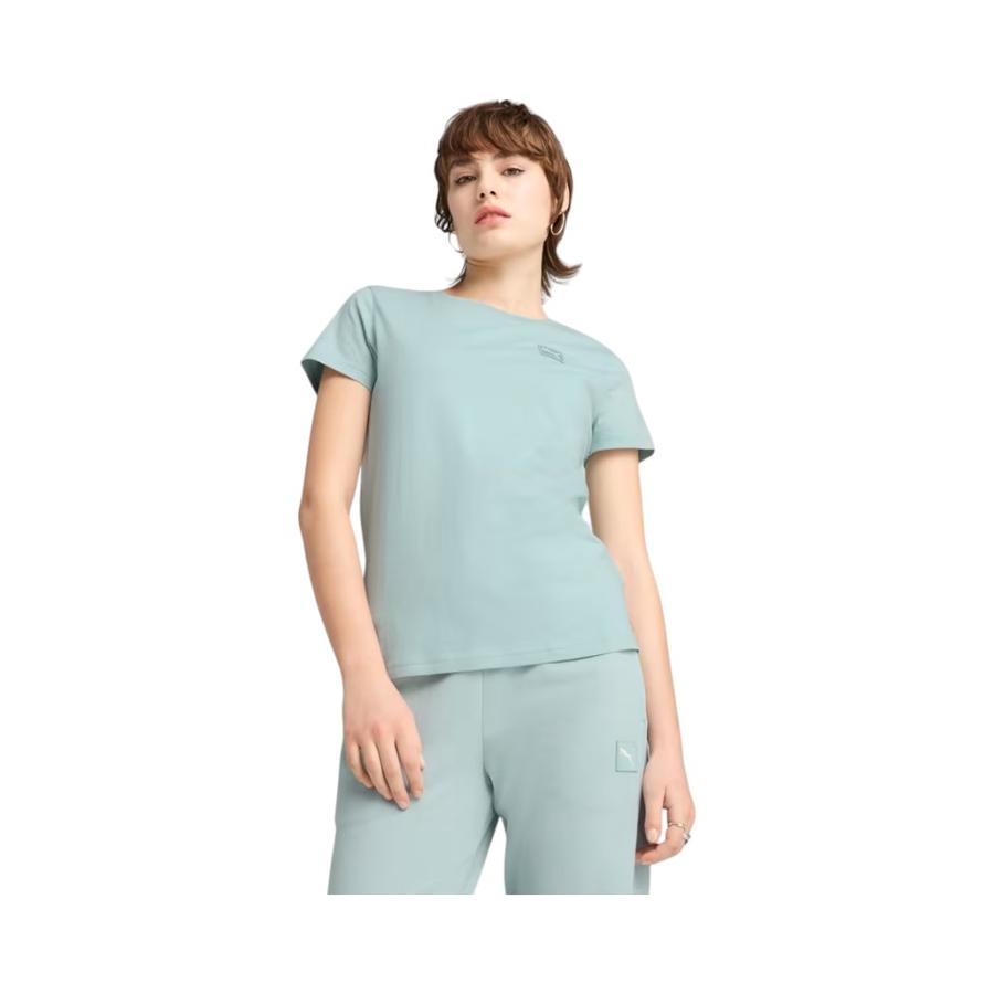Polera Casual Mujer Puma ESS Elevated Celeste