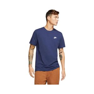 Polera Deportiva Hombre Nike Sportswear Club Azul