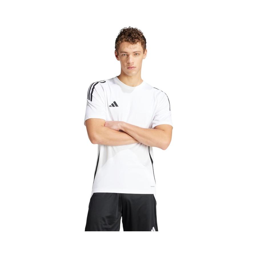 Polera Deportiva Hombre Adidas Tiro 24 Blanca