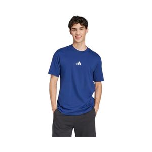 Polera Hombre Adidas Essentials Small Logo Azul