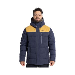 Parka Insulada Hombre Kannu Chaitén Capucha Azul
