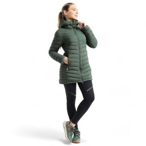 Parka Insulada Larga Cisnes Mujer Kannu Verde