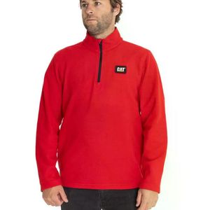Polar Caterpillar Hombre Microfleece Quarter Rojo