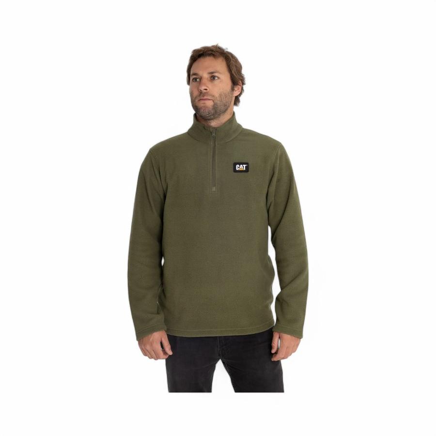 Polar Hombre Caterpillar Microfleece 1/4 Zipper Olivo