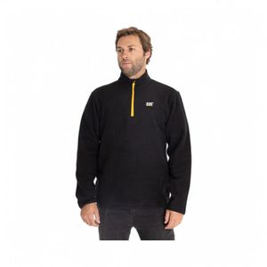 Polar Hombre Caterpillar Microfleece 1/4 Zipper Negro