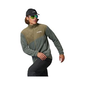 Polar Outdoor Hombre Adidas Terrex Cierre Fleece Verde