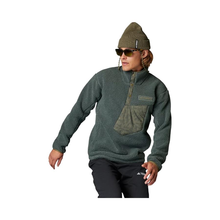 Polar Hombre Adidas Terrex Xploric Tela Fleece Verde