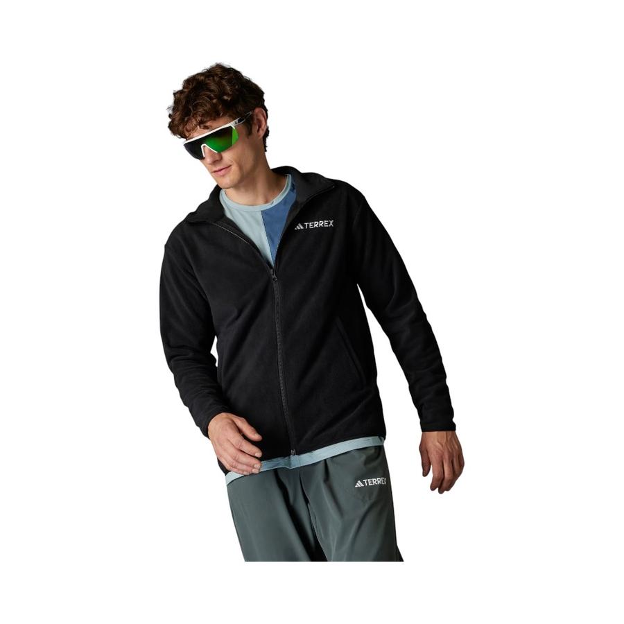 Polar Hombre Adidas Essentials Felpa Negra con Cierre