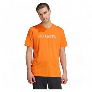 Polera Classic Logo Hombre Adidas Terrex Naranjo