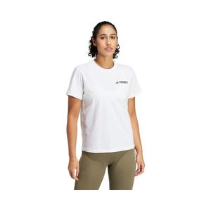 Polera Mujer Adidas Terrex Estampado Manga Corta Blanco