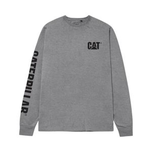 Polera Hombre Caterpillar Lifestyle Trademark Banner Gris