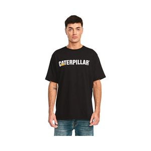 Polera Hombre Caterpillar Logo Negro