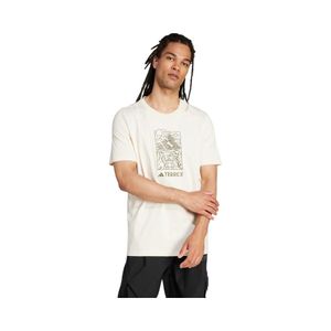 Polera Hombre Adidas Terrex Estampada Blanco