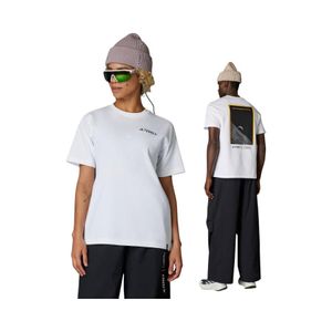 Polera Estampada Hombre Adidas Terrex Nat Geo Blanco