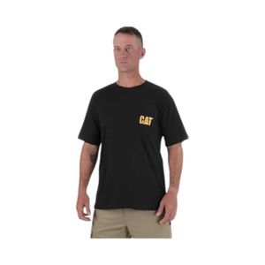 Polera Hombre Caterpillar Logo Pocket Tee Negro