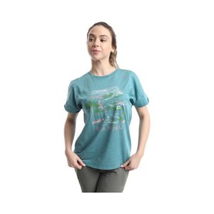 Polera Mujer Kannu Lifestyle Jersey Acid Wash Azul