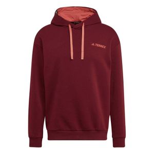 Poleron Adidas Terrex Capucha Burdeo