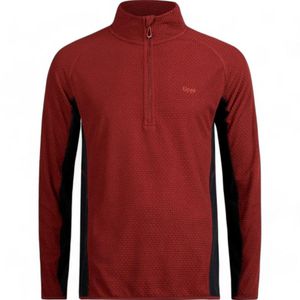 Poleron Hombre Jacaranda Nano-F 1/4 Zip Lippi Burdeo