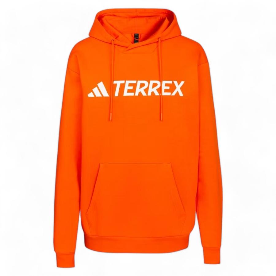 Polerón Capucha Logo Hombre Adidas Terrex Naranjo