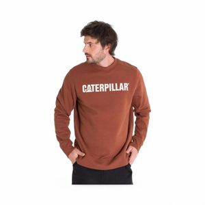 Polerón Hoodie Hombre Caterpillar Crewneck Terracota