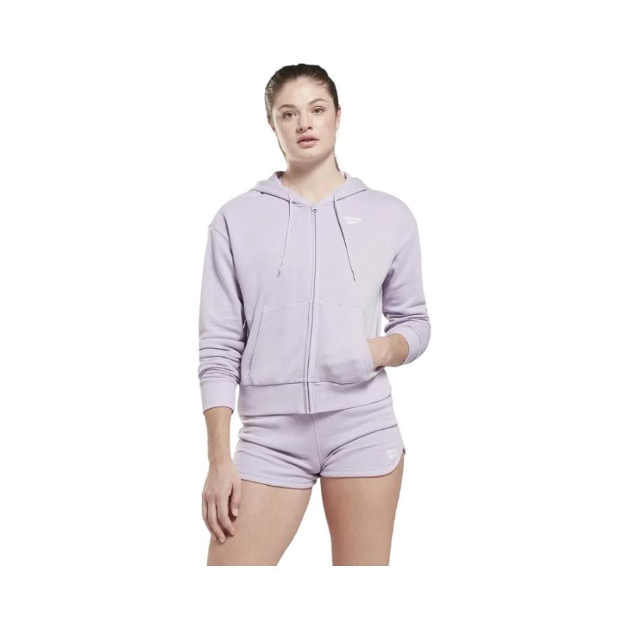 Poleron Mujer Reebok French Terry Zip-Up Morado