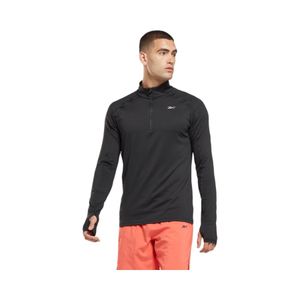 Poleron Hombre Reebok Running Quarter Zip Negro