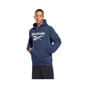 Poleron Hombre Reebok Ri Flc Oth Bl Hoodie Azul Marino