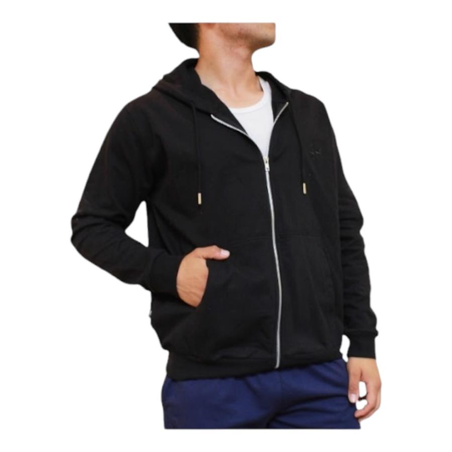 Poleron Deportivo Unisex Greenlife Cierre Negro