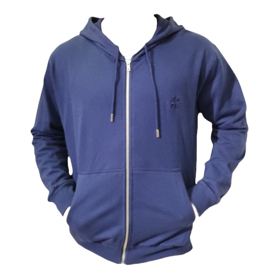 Polerón Outdoor Unisex Greenlife Cierre Azul