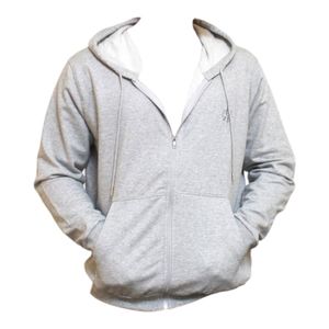 Polerón Outdoor Unisex Greenlife Cierre Gris