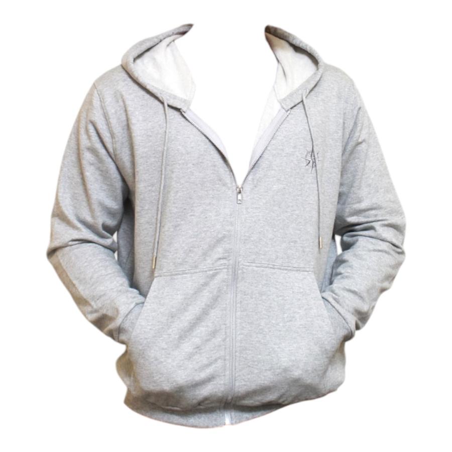 Polerón Outdoor Unisex Greenlife Cierre Gris