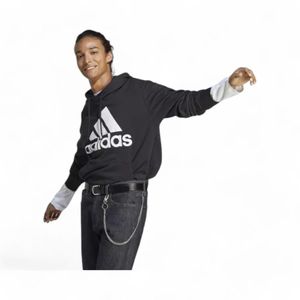 Polerón Hombre Adidas Essentials Logo Lineal Hoodie Negro