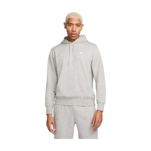 Poleron Hombre con Gorro Nike Club French Terry Gris