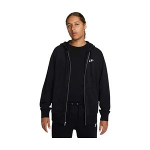 Poleron Hombre con Gorro Nike Club French Terry Negro