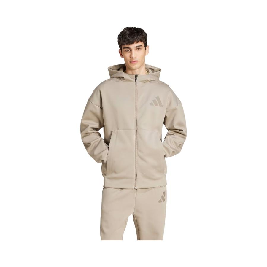 Chaqueta Deportiva Hombre Adidas Z.N.E. Con Capucha Beige