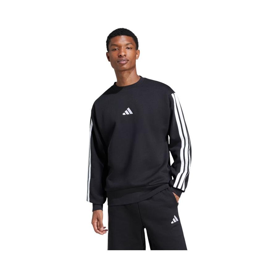 Polerón Deportivo Hombre Adidas Essentials Fleece Negro