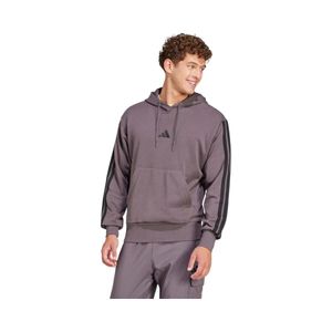 Polerón Hoodie Hombre Adidas Essentials 3 Tiras Gris