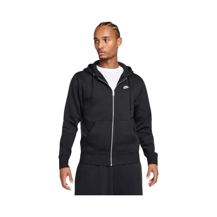 Polerón Hombre Nike Club Full Zipper Negro