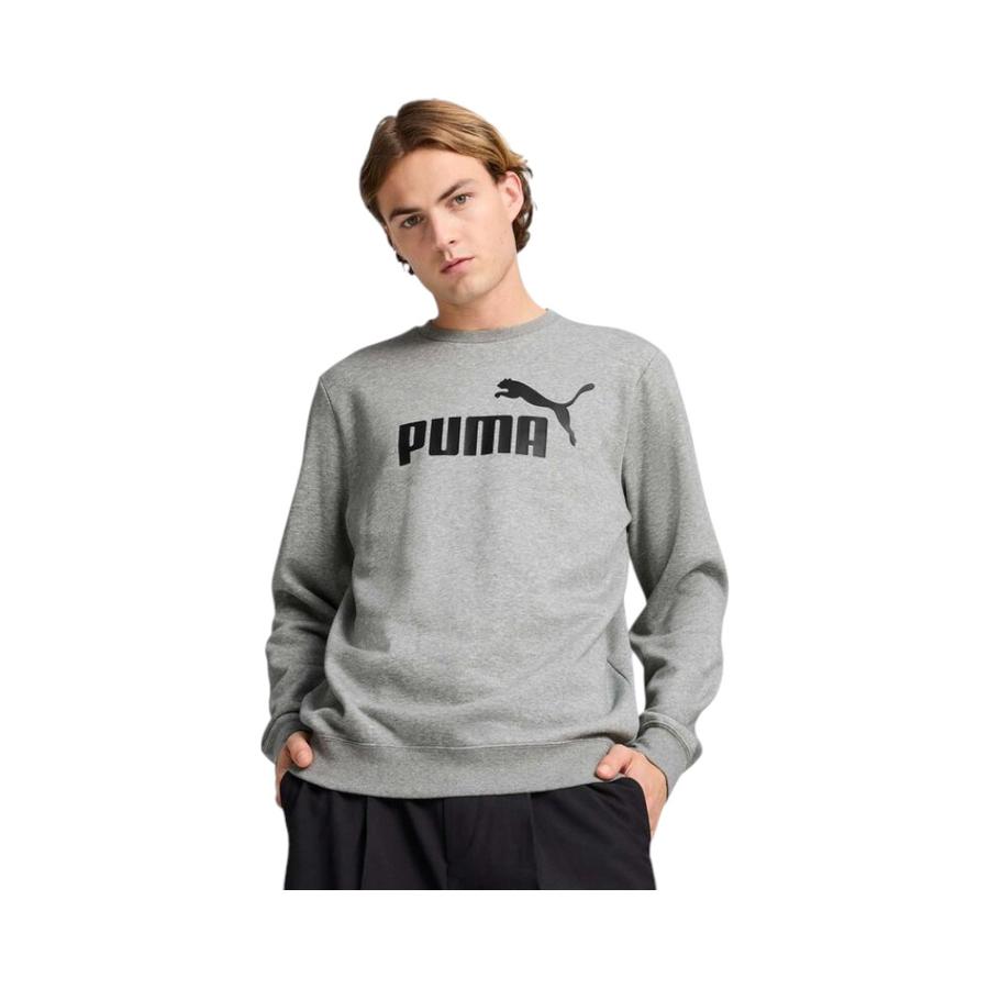 Polerón Hombre Puma Essentials Logo Clásico Gris