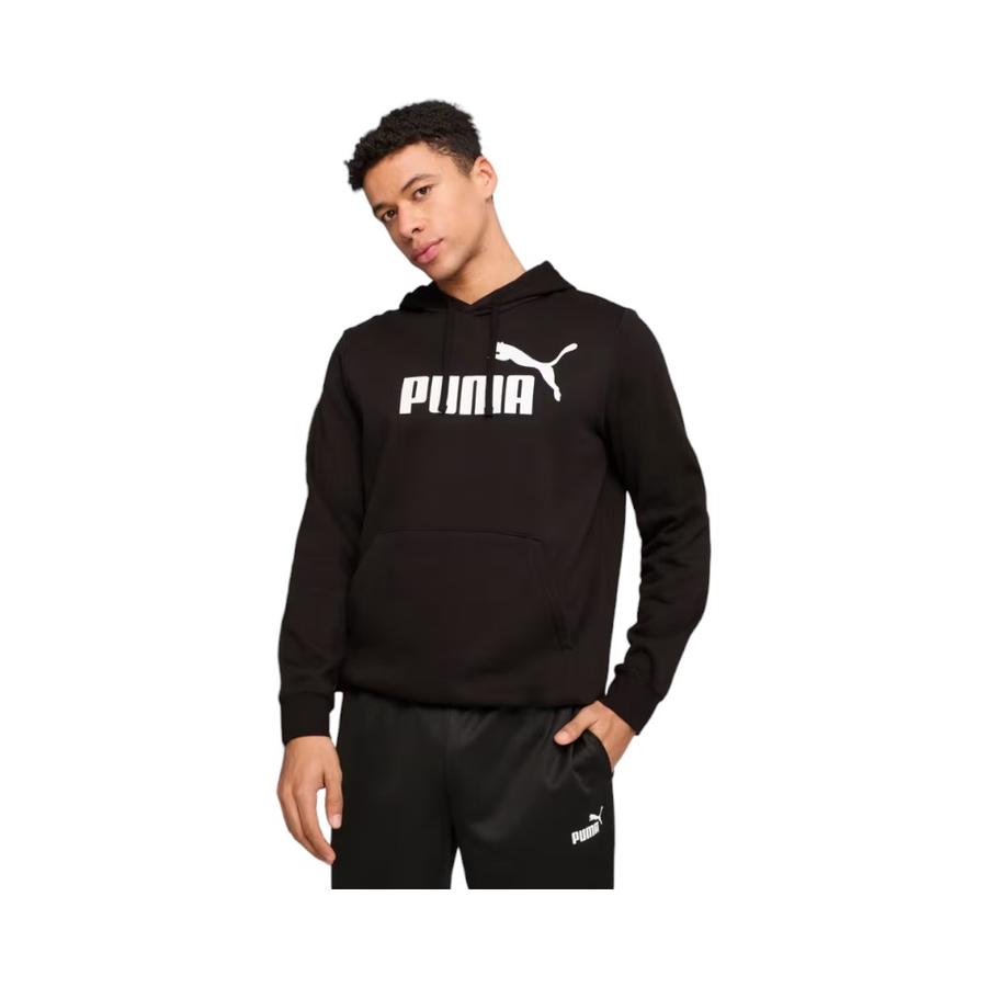 Polerón Hoodie Hombre Puma Essentials Frisa Negro