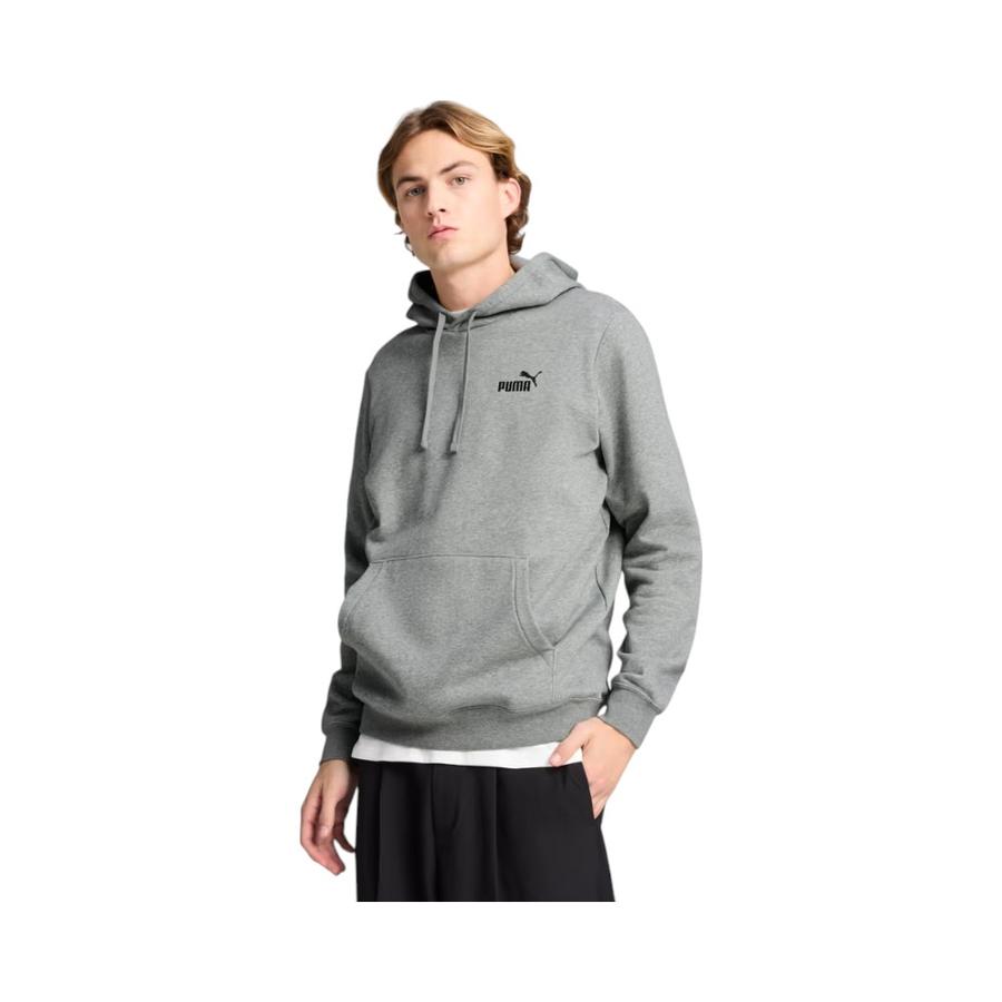 Polerón Hoodie Hombre Puma Essentials Logo Sutil Gris