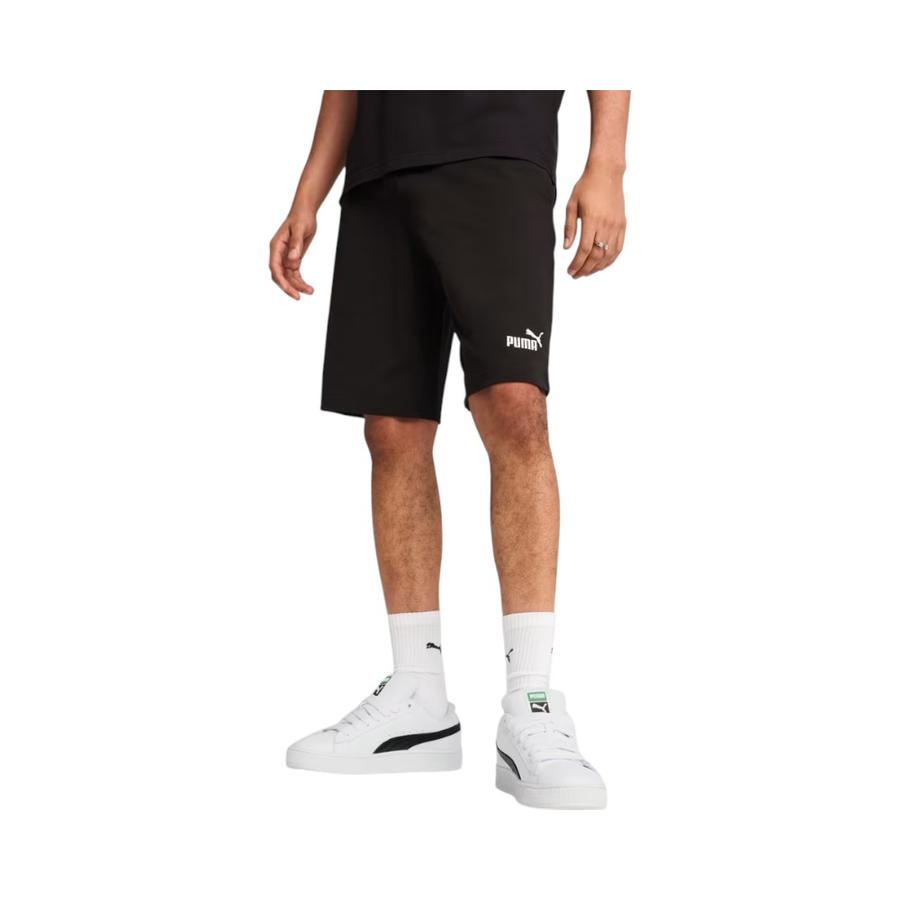 Short Deportivo Hombre Puma Logo Clásico 25cm Negro