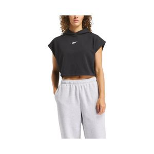 Polerón Crop BBALL Off Court Classics Mujer Negro