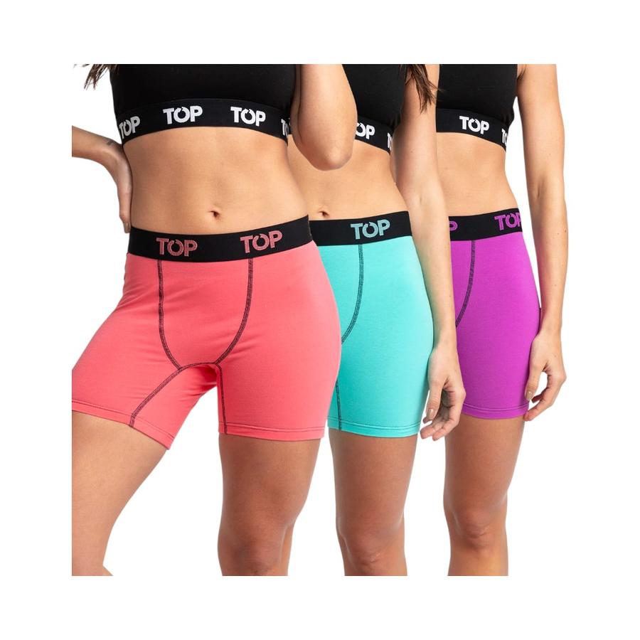 Bóxer Medio Mujer Top Modal Pack 3 C3