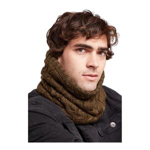 Bandana Fleece Hombre Wild Lama Neckwarmer Viluco Café