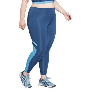 Calza Reebok Workout Ready Mujer Azul