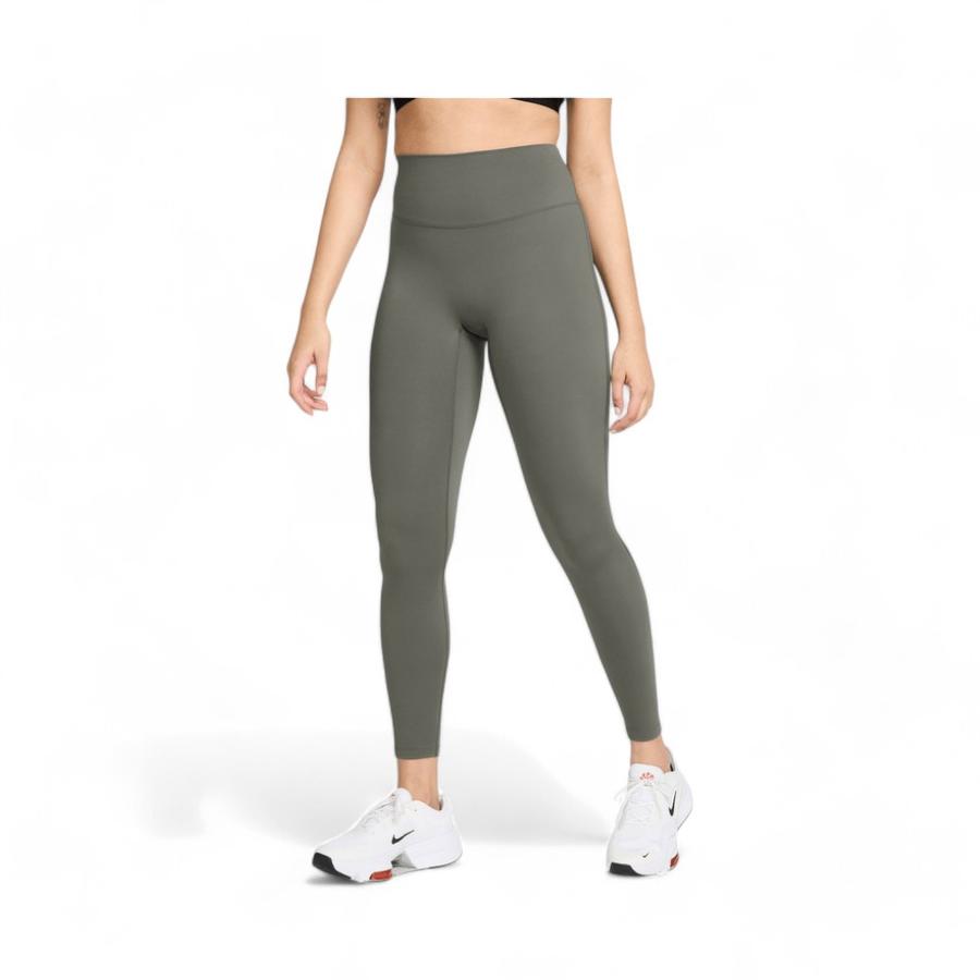 Calzas Mujer Nike One Seamless Front Tiro Alto Olivo